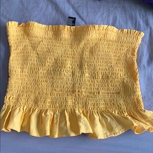 Yellow cropped top
